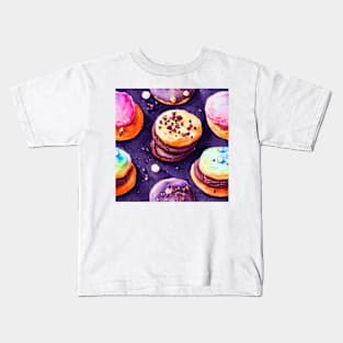 Watercolor cookie pattern Kids T-Shirt